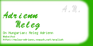 adrienn meleg business card